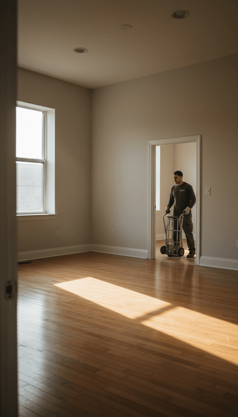 Cleared room after a Toronto junk removal pickup