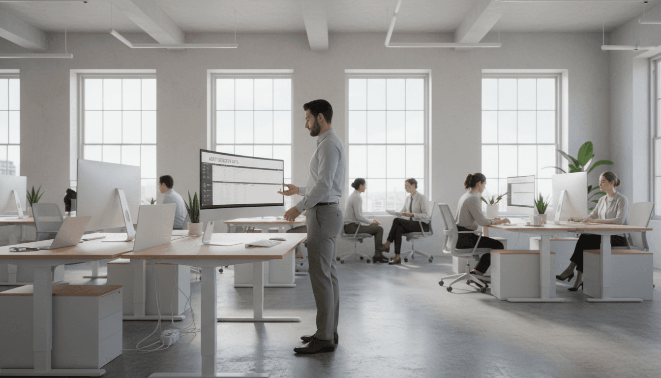 Office space during a decluttering project